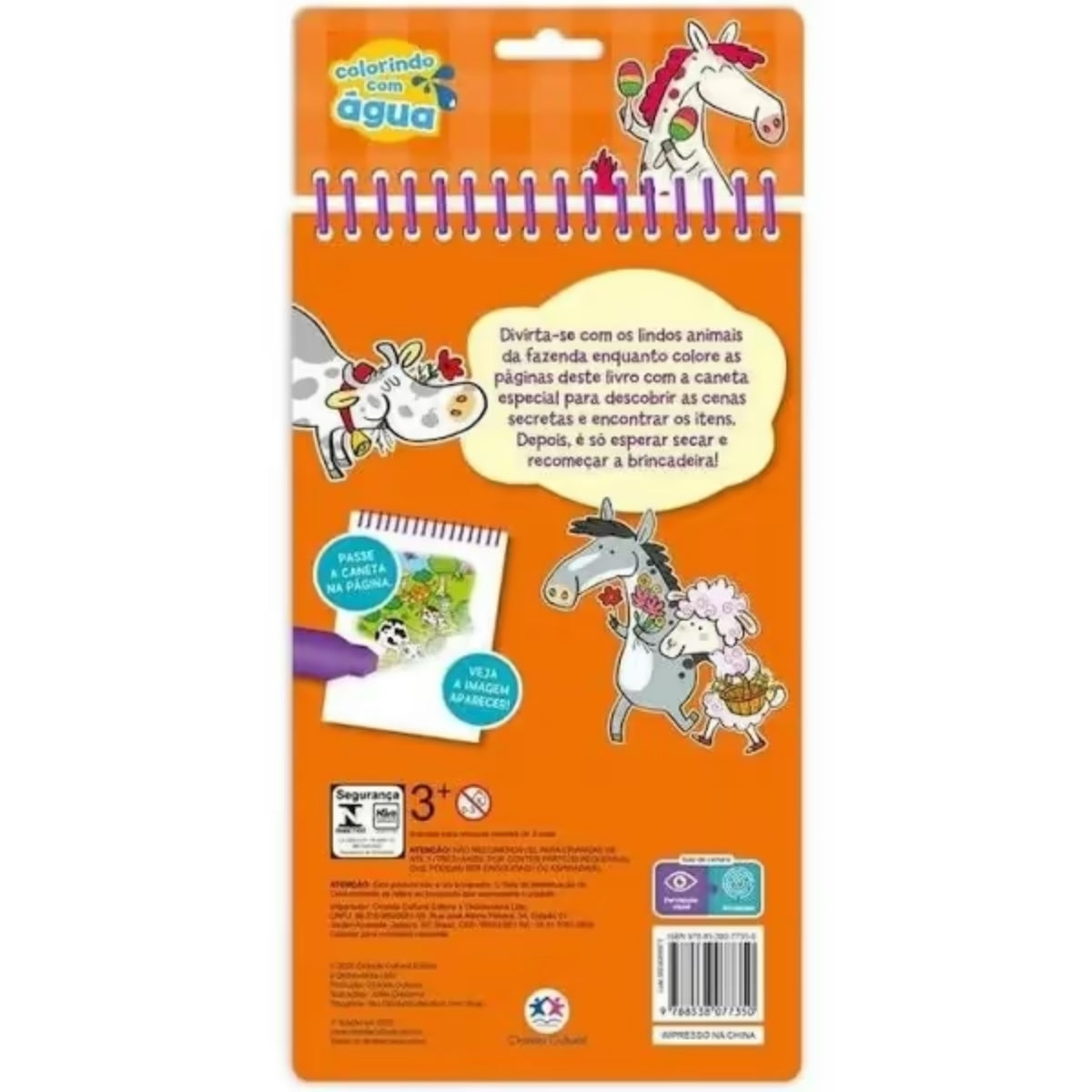 Aquabook Alfabeto: Animais da Fazenda - Colorindo com Água - Ciranda Cultural Aquabook Alfabeto: Animais da Fazenda - Colorindo com Água - Ciranda Cultural